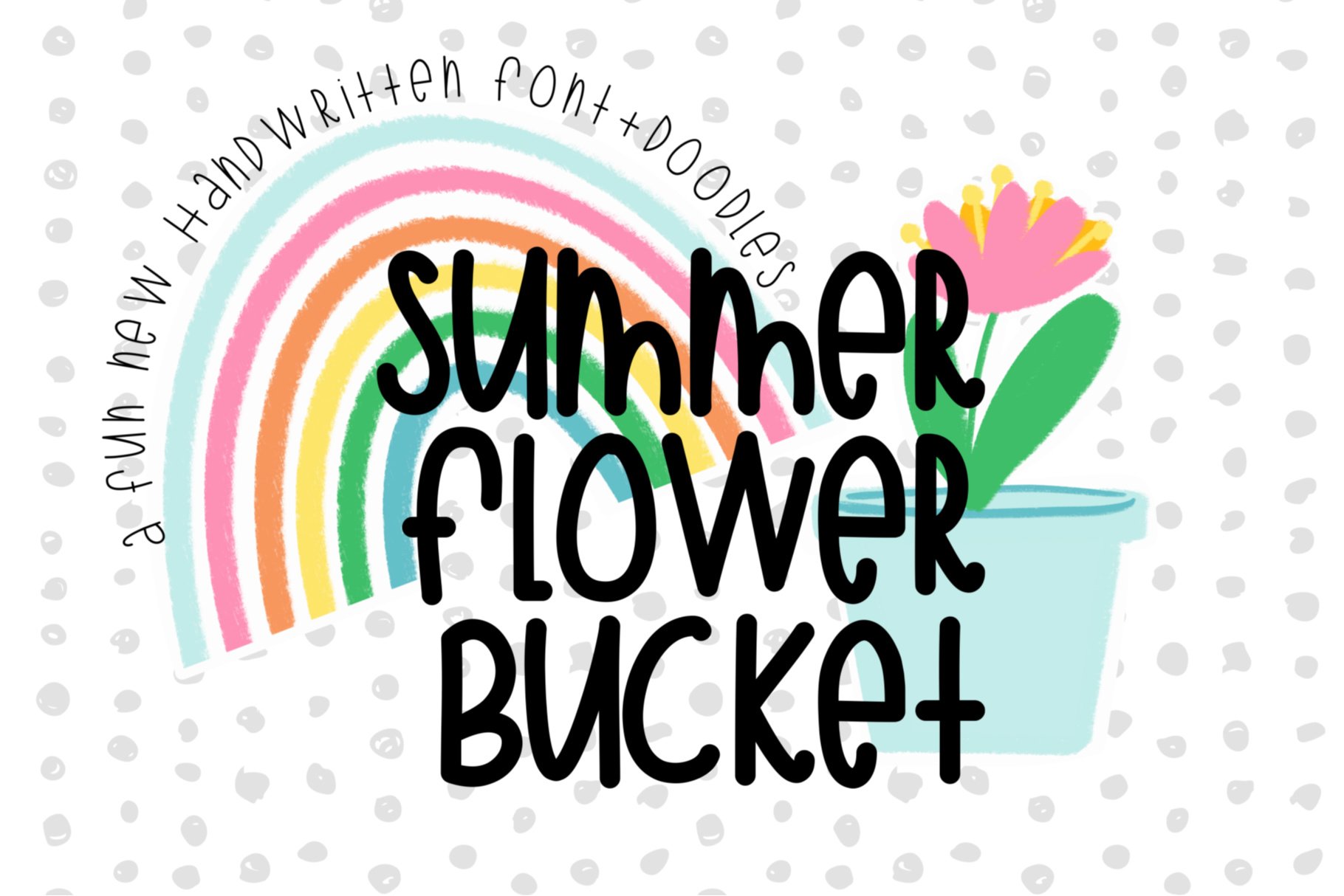 Summer Bucket Font + Doodle Stickers cover image.