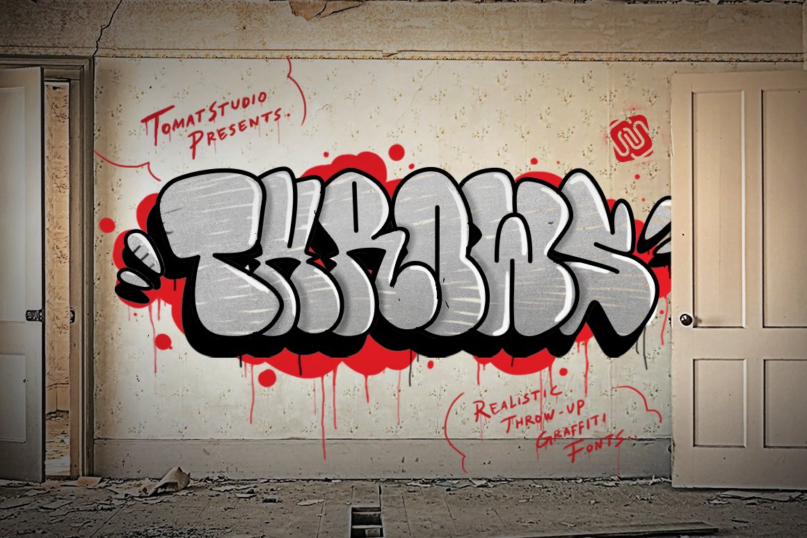 Graffiti Inspired Fonts | Throws cover image.