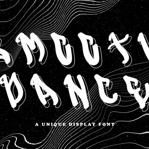 SmoothDance - A Unique Display Font cover image.