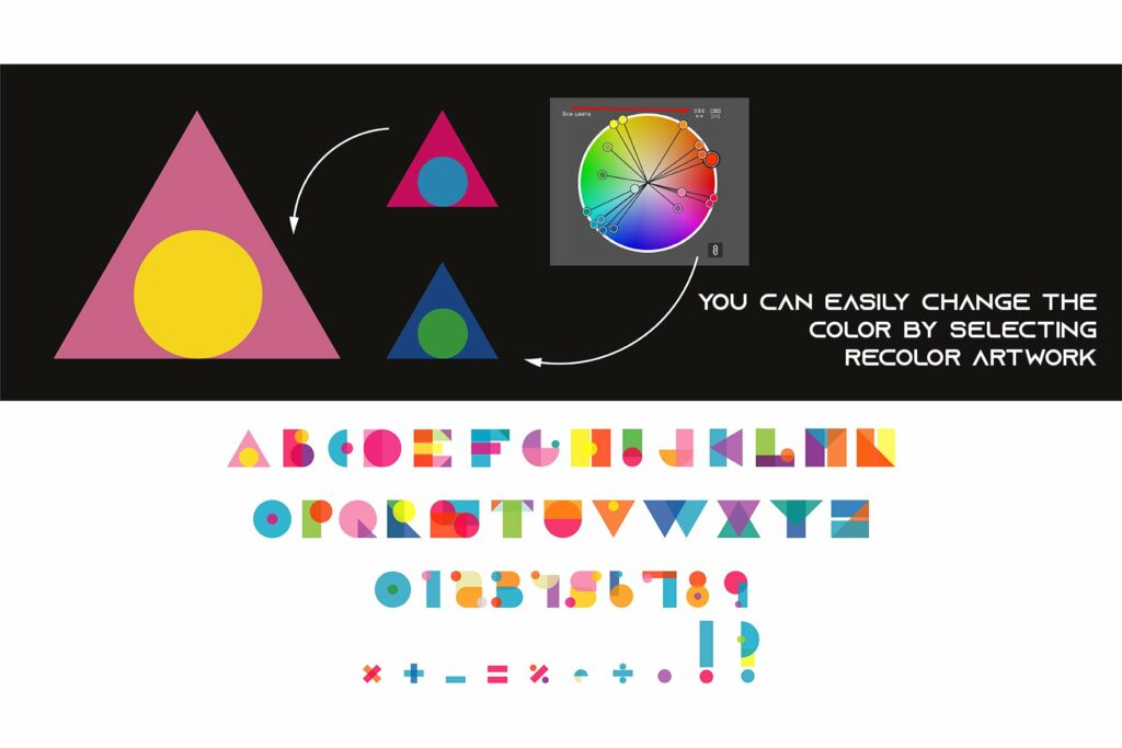 Geometric Letter Rlc Alphabet geometric letters vector – MasterBundles