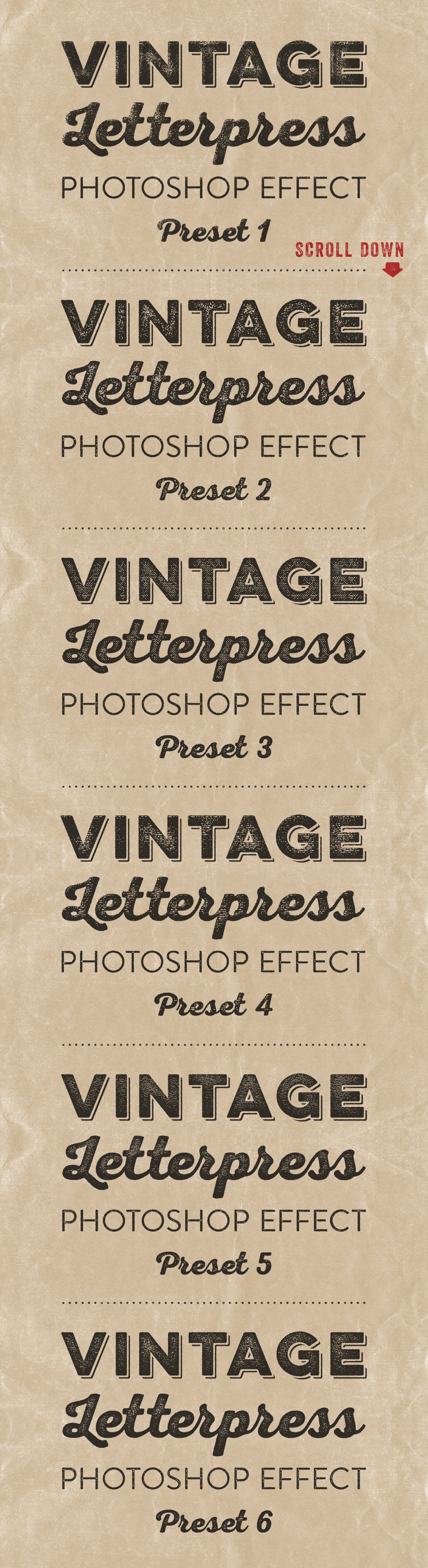 Letterpress Photoshop Effectspreview image.