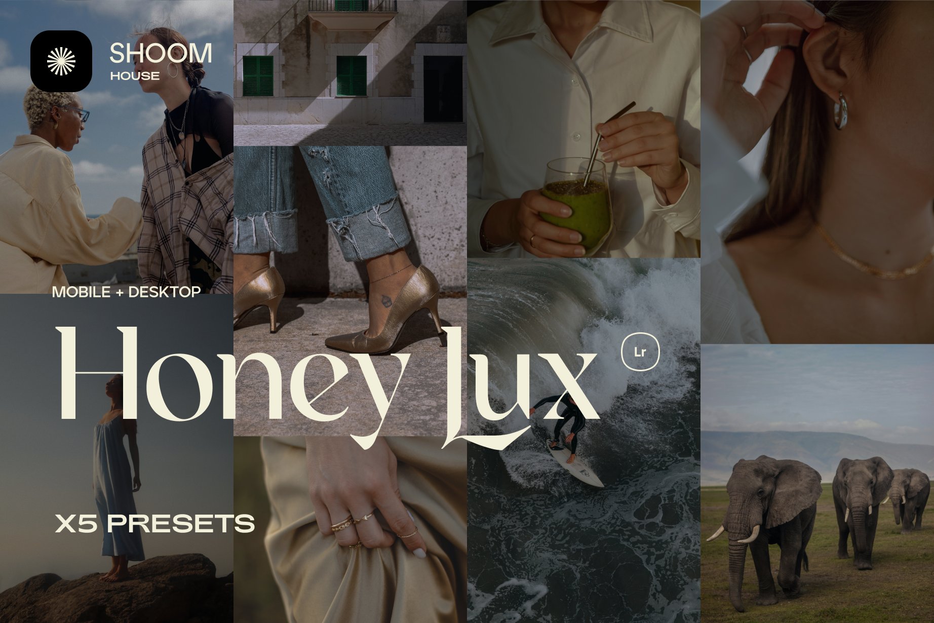 Honey Lux – 5 Chic Lightroom Presetscover image.