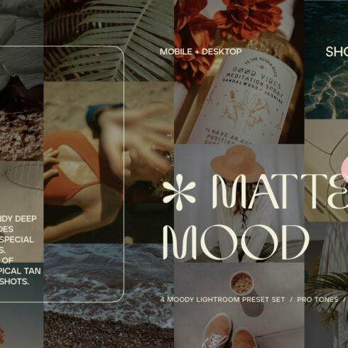 MATTE MOOD / 4 LR Presets Packcover image.