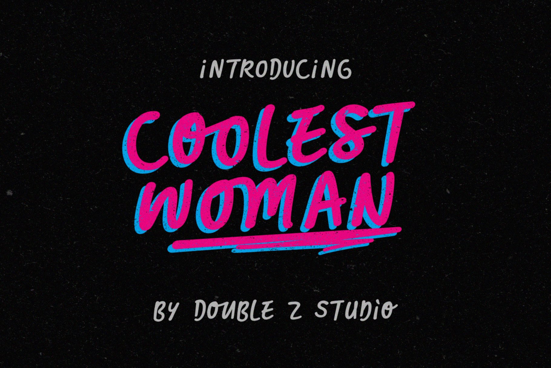 Coolest Woman Font cover image.