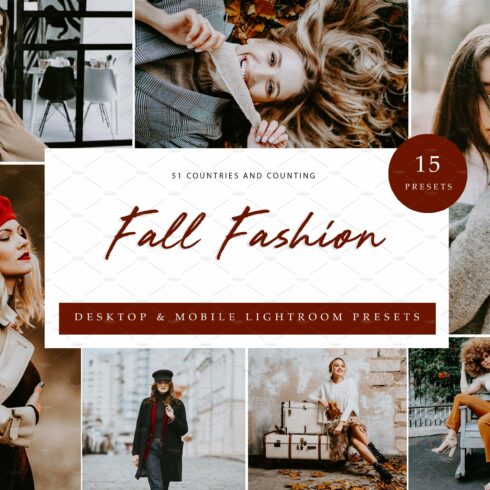 15 x Lightroom Presets, Fall Fashioncover image.