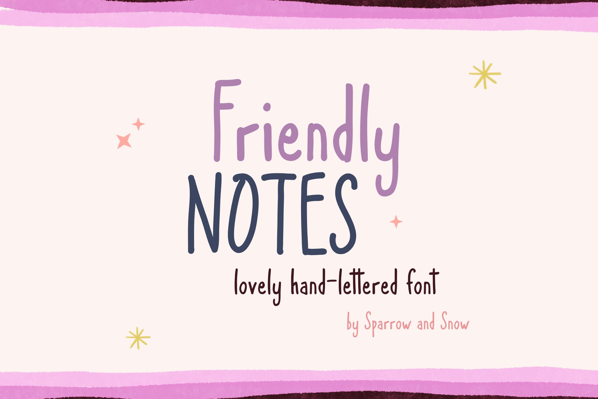 Friendly Notes Handwritten Font cover image.