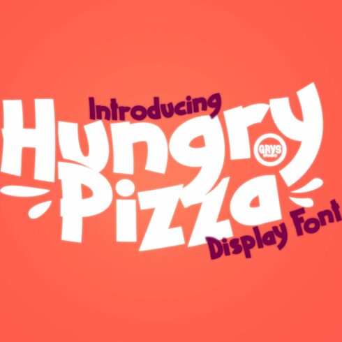 Hungry Pizza Display Font cover image.