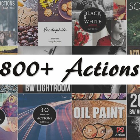 (90% Off) 800+ PS Actions Bundlecover image.