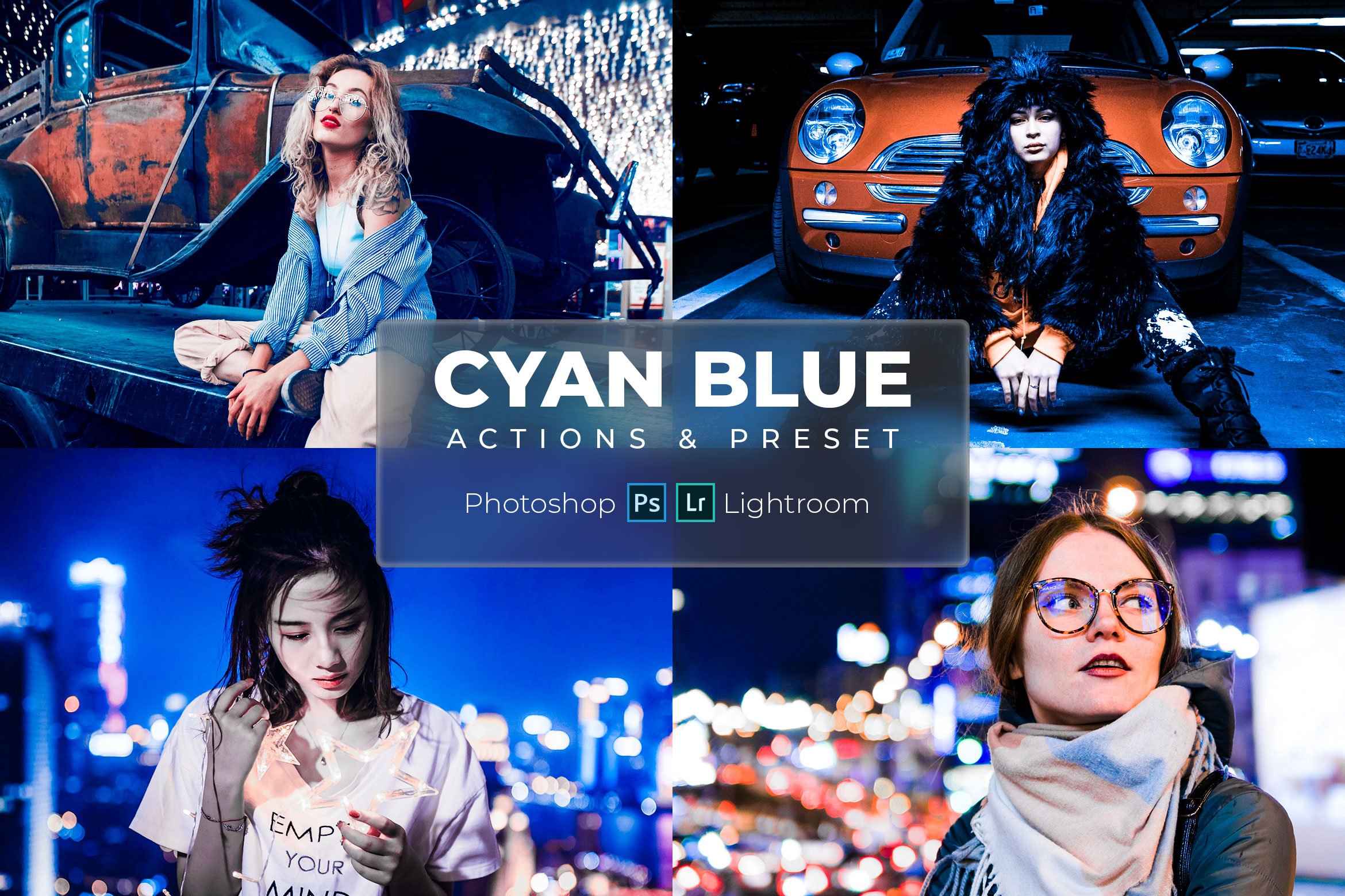 Lr Presets & Ps Actions Cyan Bluecover image.