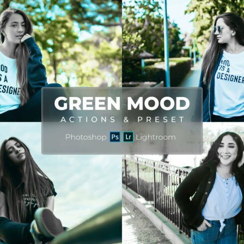Lr Presets & Ps Actions Green Moodcover image.