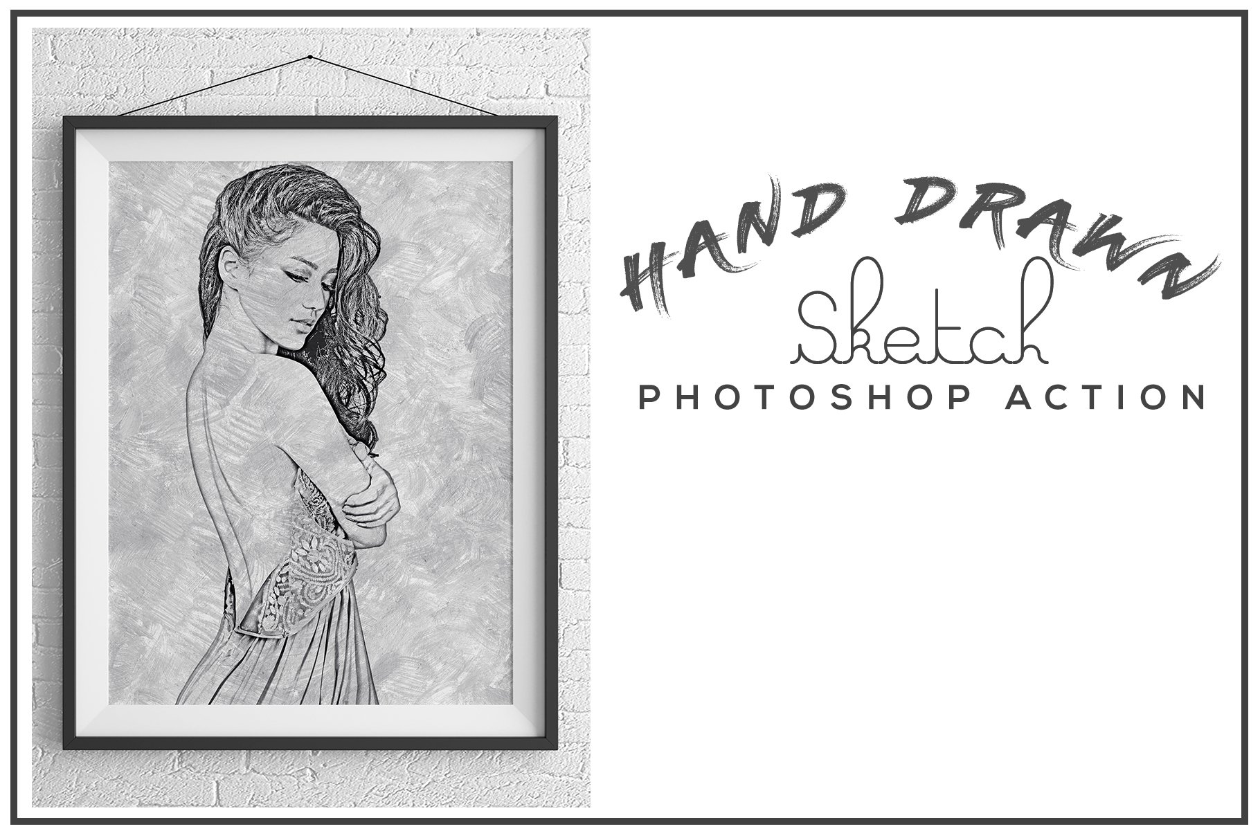 Hand Drawn Sketch Photoshop Actioncover image.