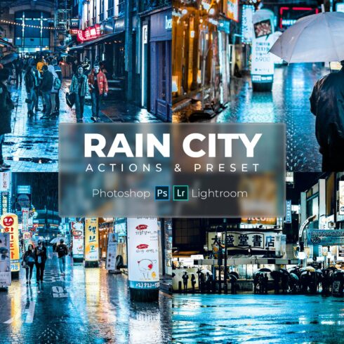 Lr Presets & Ps Actions - Blue Raincover image.