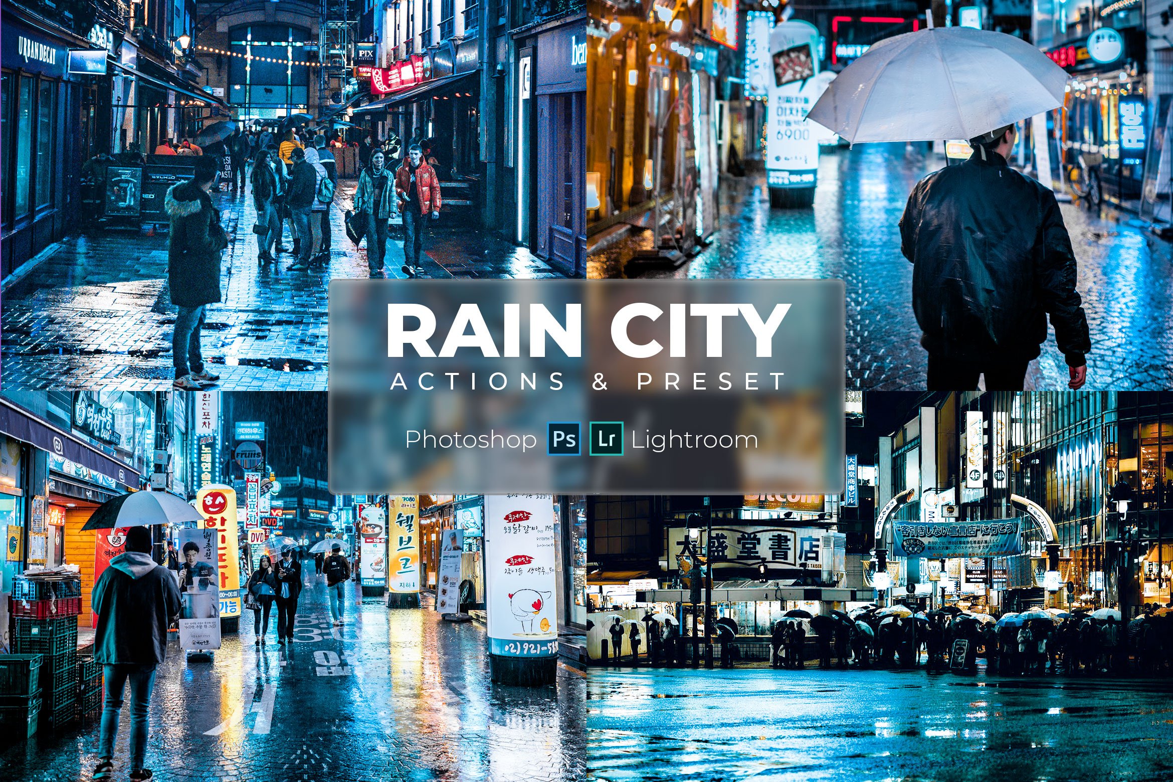 Lr Presets & Ps Actions - Blue Raincover image.