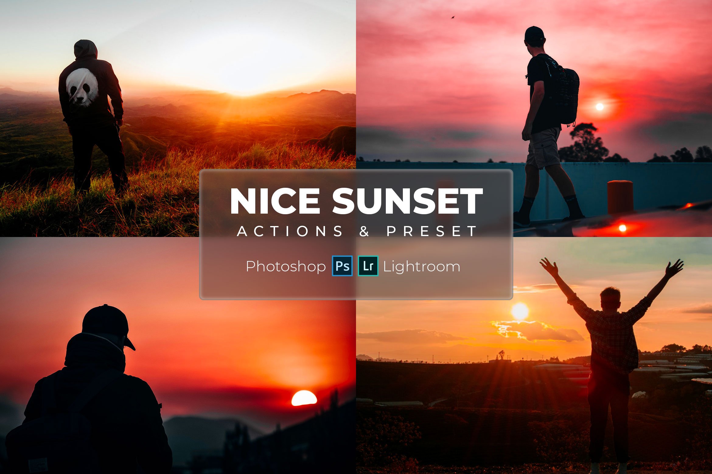 Nice Sunset (Actions & Presets)cover image.