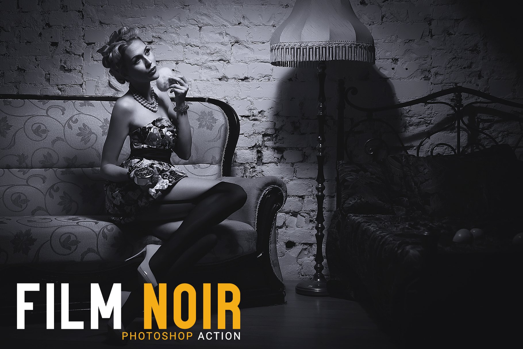 Film Noir Photoshop Actioncover image.