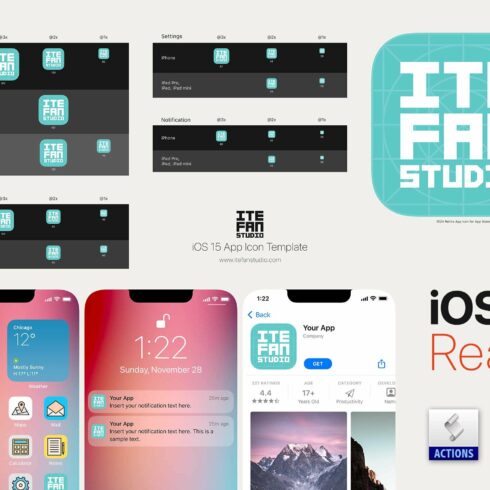 iOS 15 App Icon Templatecover image.