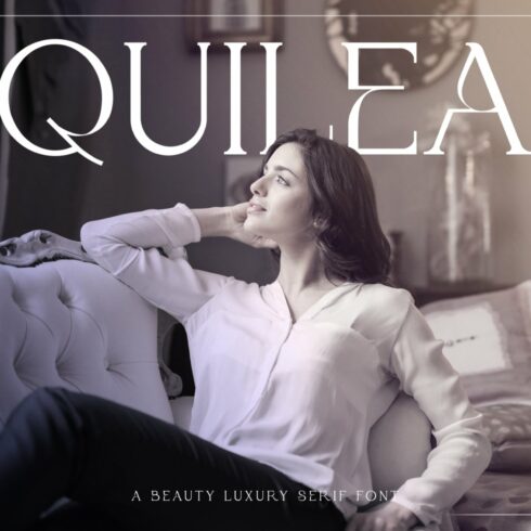 Quiela - Luxury Serif Font cover image.