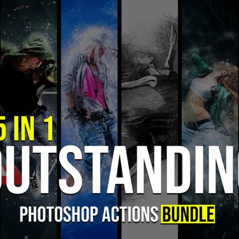 35 In 1 Outstanding Photoshop Actioncover image.