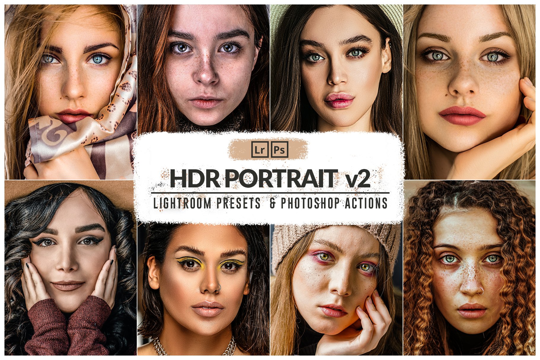 30 HDR Portrait v2 Presets & Actionscover image.