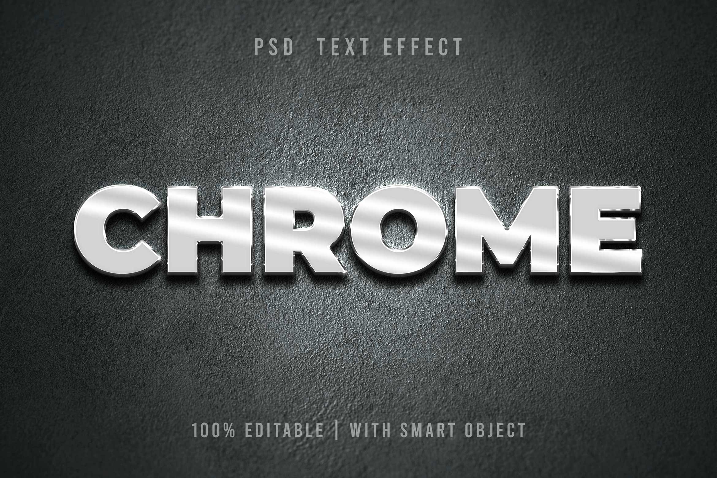 Chrome Psd Text Effectcover image.