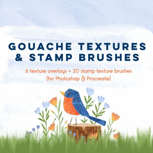 Gouache Textures + Stamp Brushescover image.