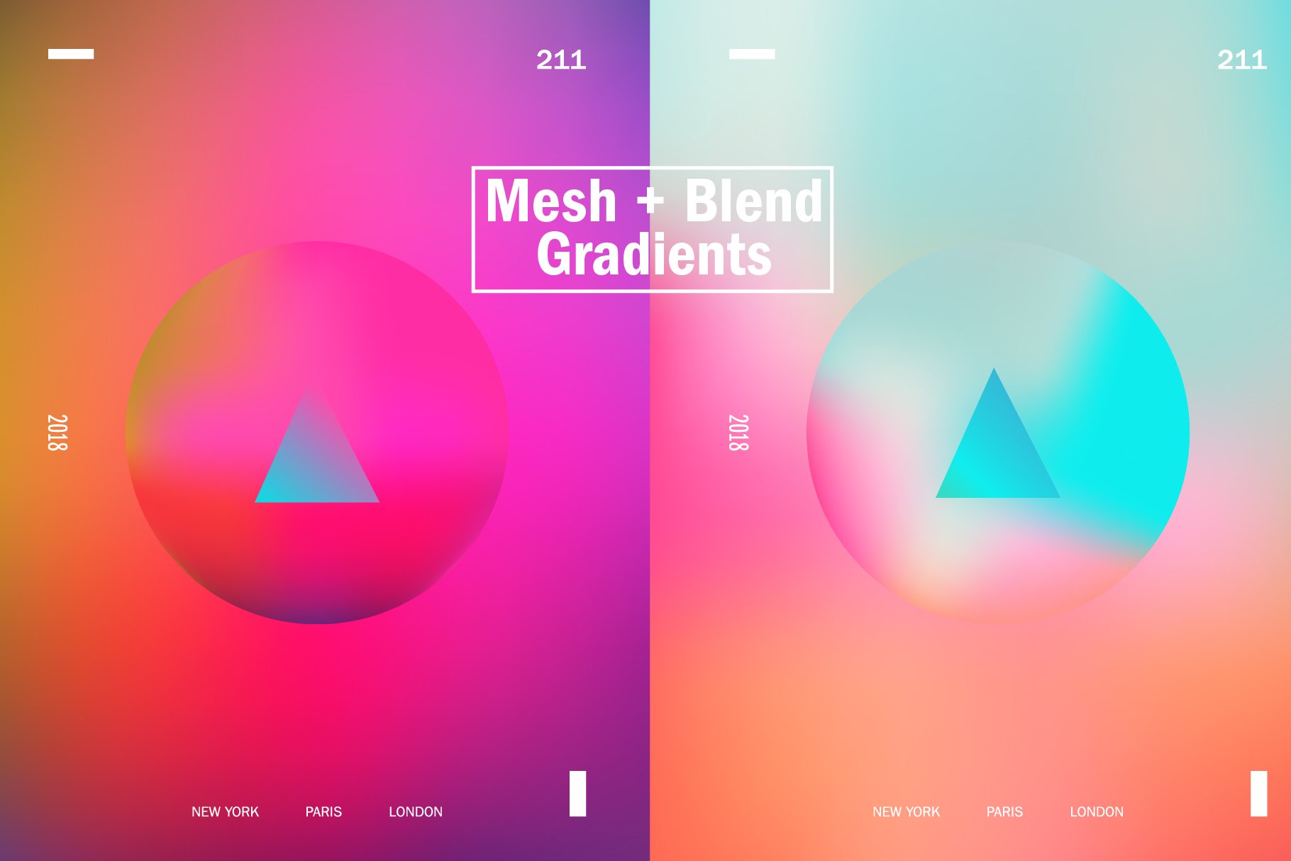 Vivid & Bright Gradients - Updatedpreview image.