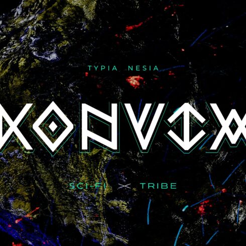 Konvix Sci-fi Font cover image.
