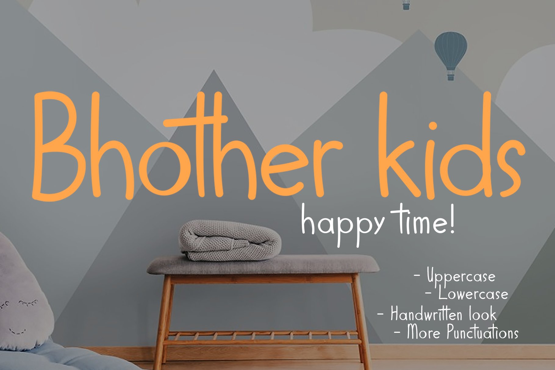 Bhother Kids- Handwritten Font cover image.