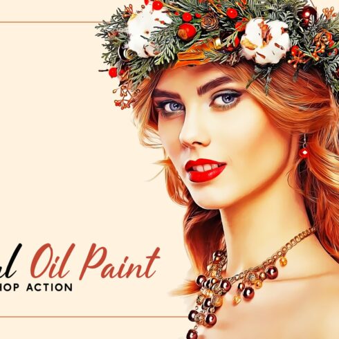 Real Oil Paint Photoshop Actioncover image.