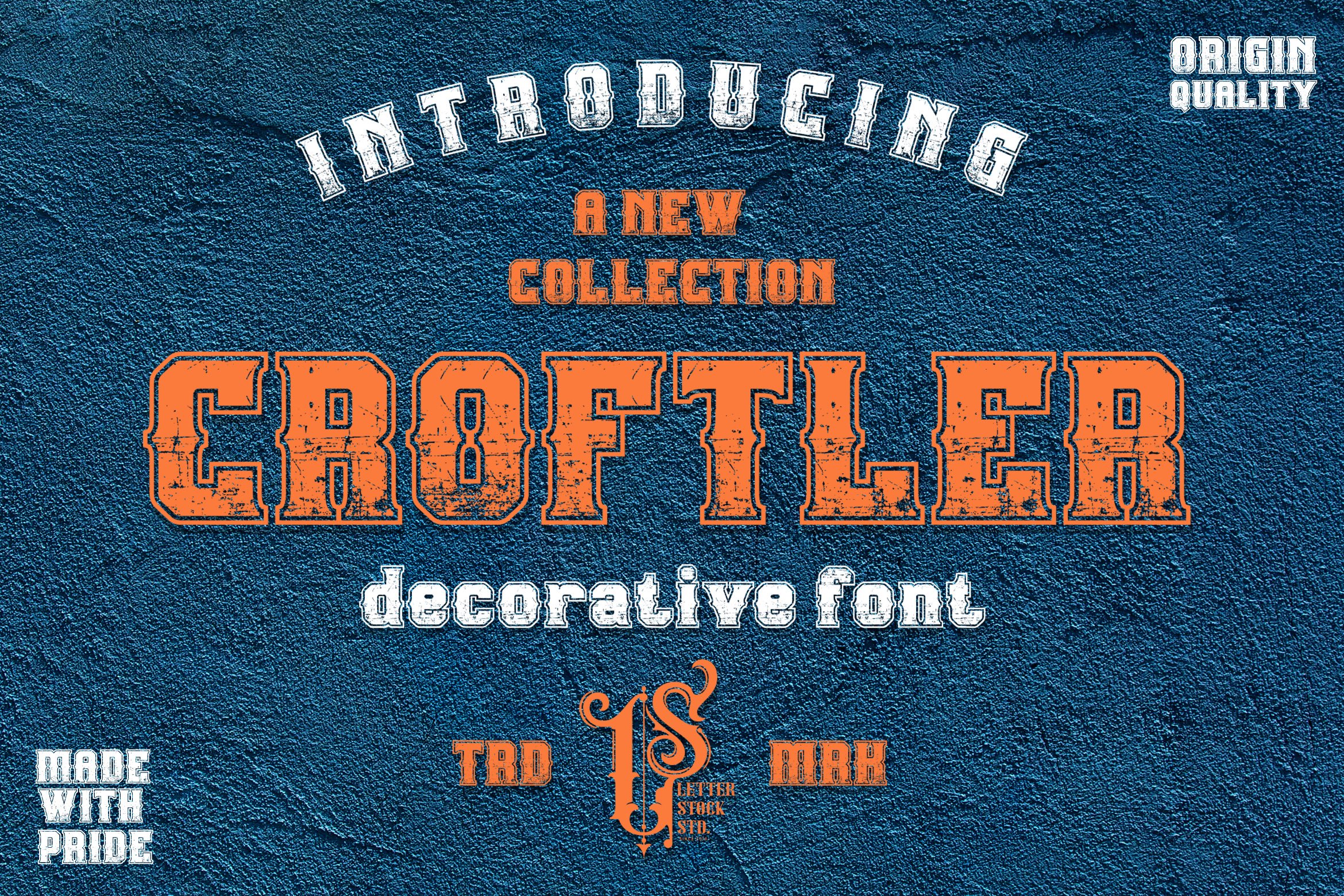 Croftler – Retro Rough Font cover image.
