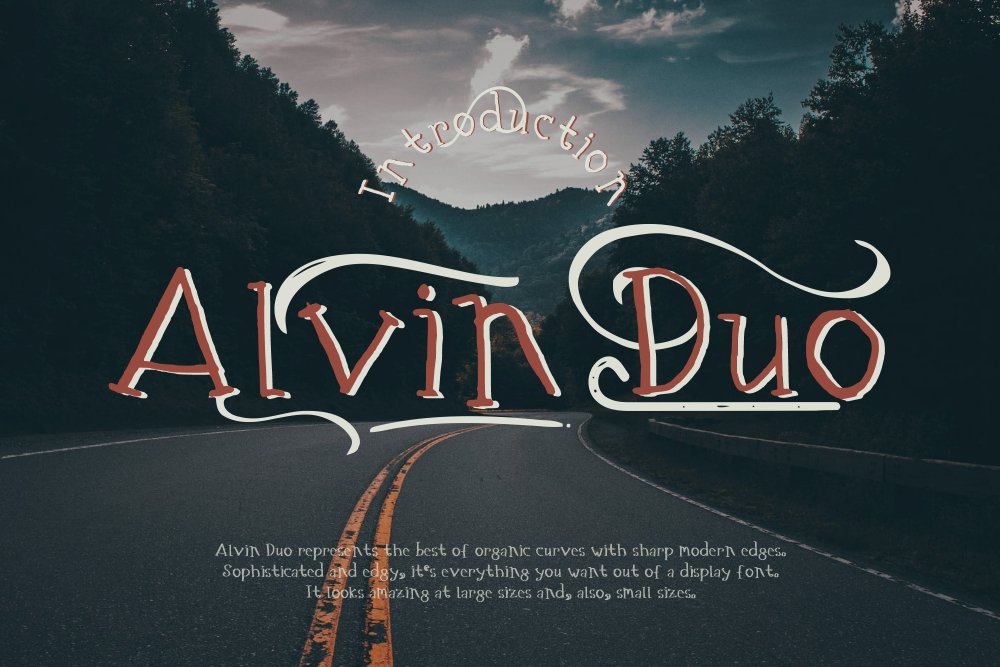 Alvin Duo - 5 Font styles cover image.