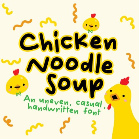 Chicken Noodle Soup Font cover image.