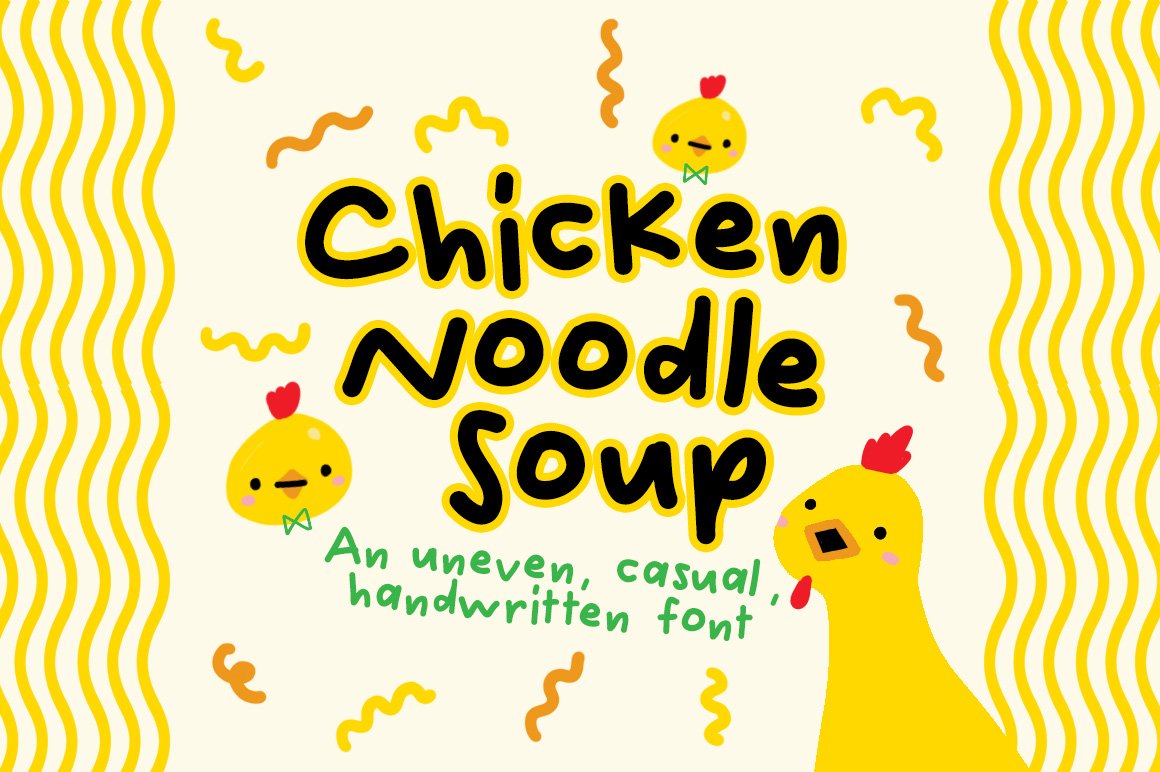 Chicken Noodle Soup Font cover image.