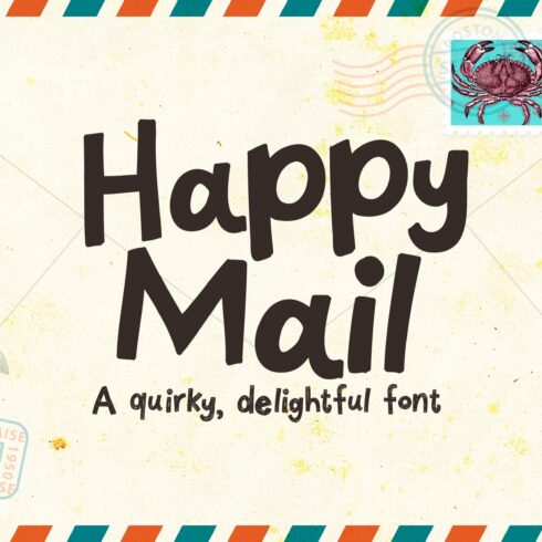 Happy Mail Font cover image.