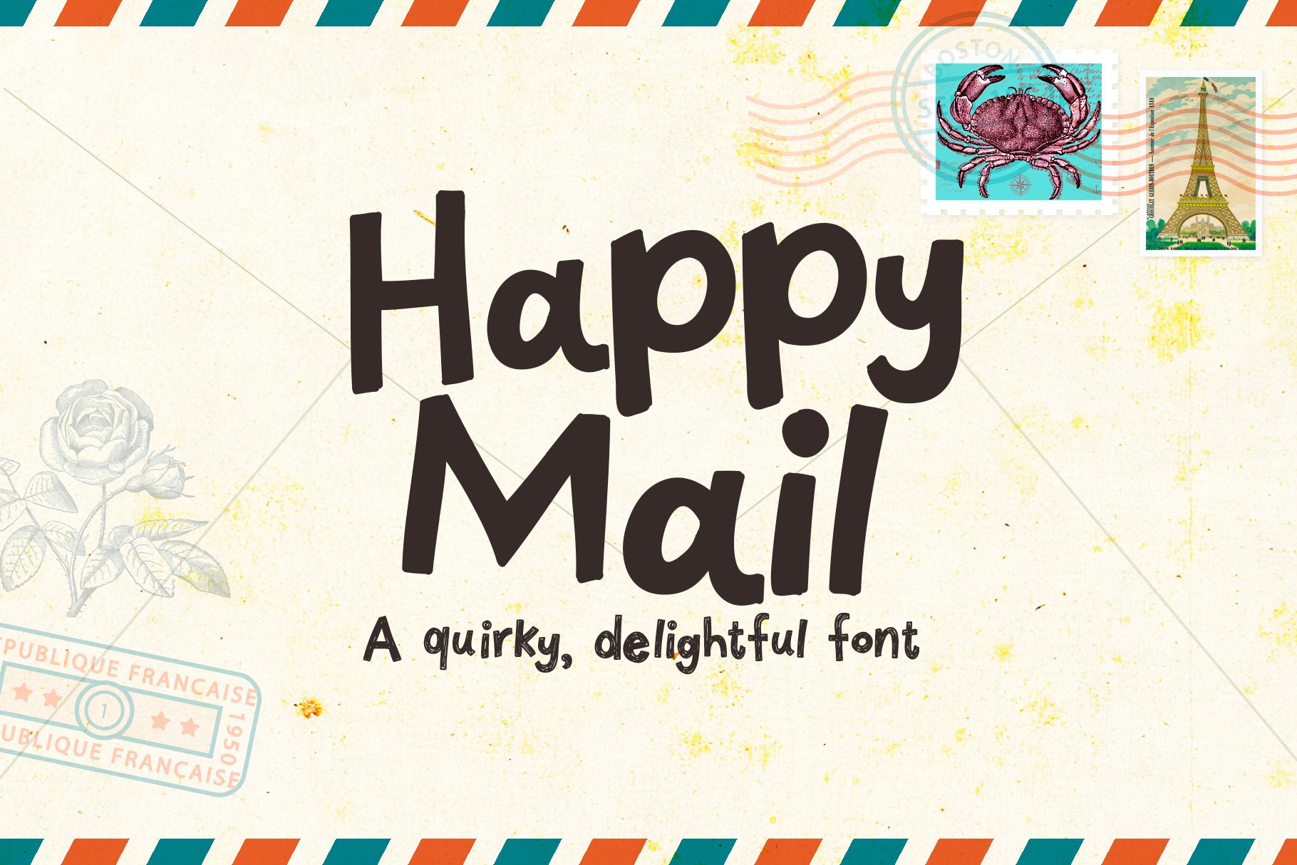 Happy Mail Font cover image.