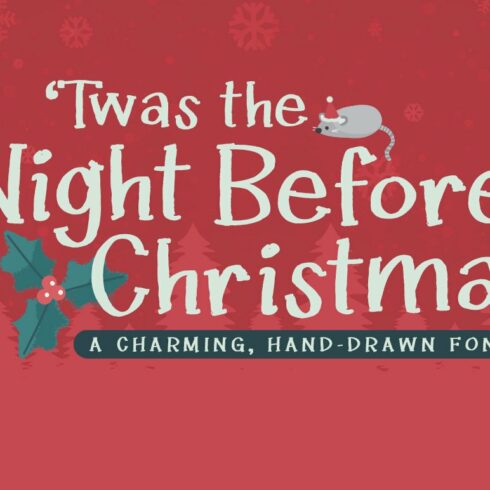 Twas the Night Before Christmas Font cover image.