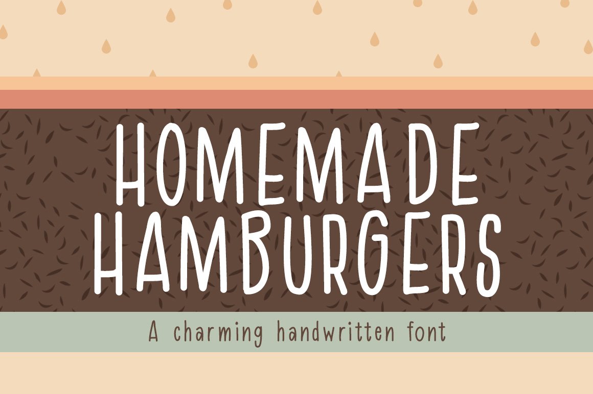 Homemade Hamburgers Font cover image.