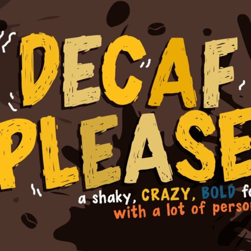 Decaf Please Font cover image.