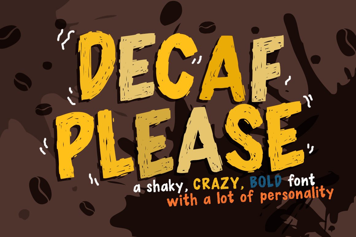 Decaf Please Font cover image.