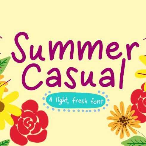 Summer Casual Font cover image.