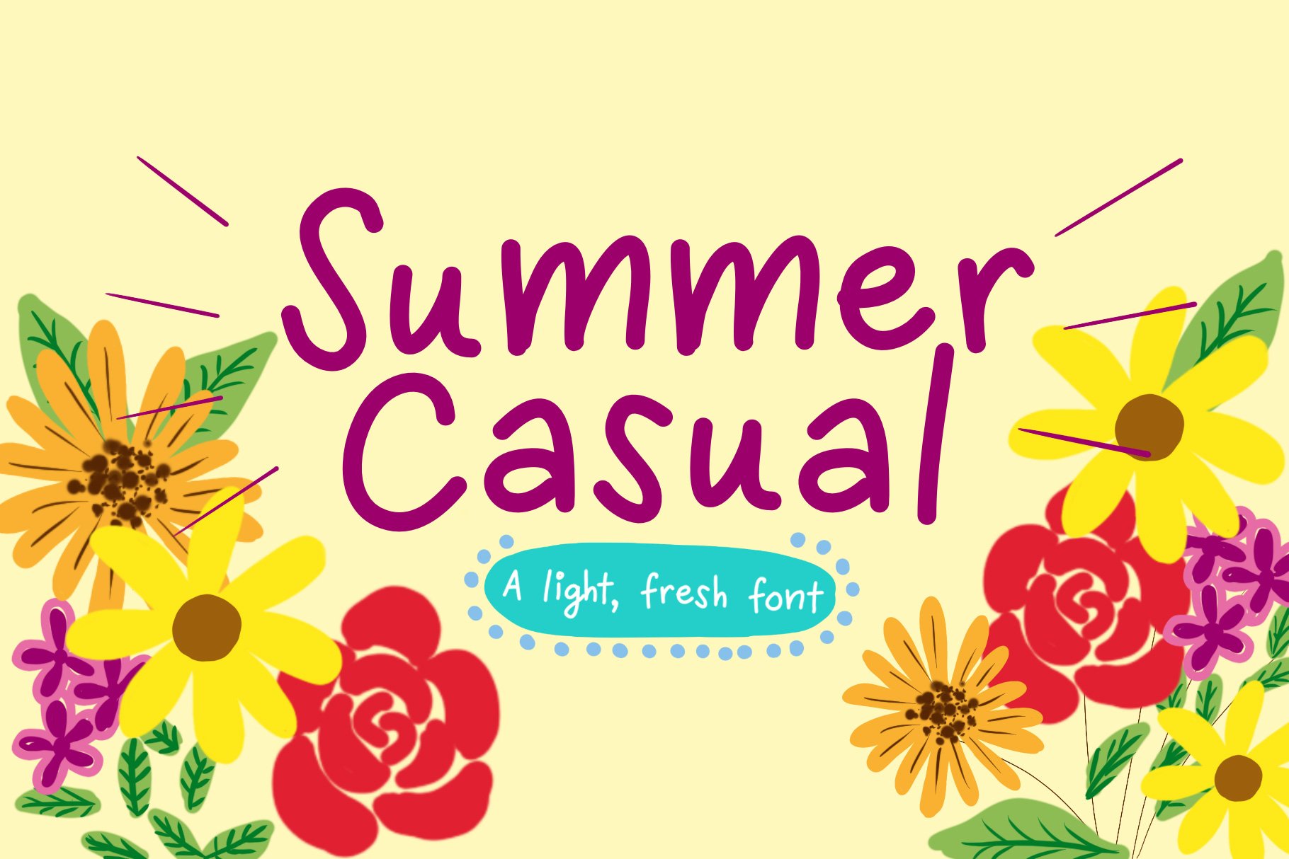 Summer Casual Font cover image.