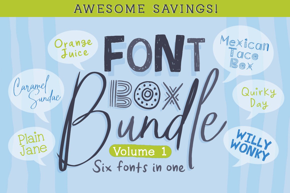 Font Box Bundle Volume 1 cover image.