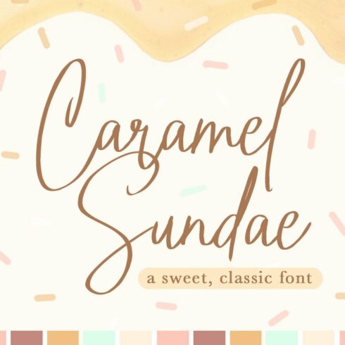Caramel Sundae Font cover image.