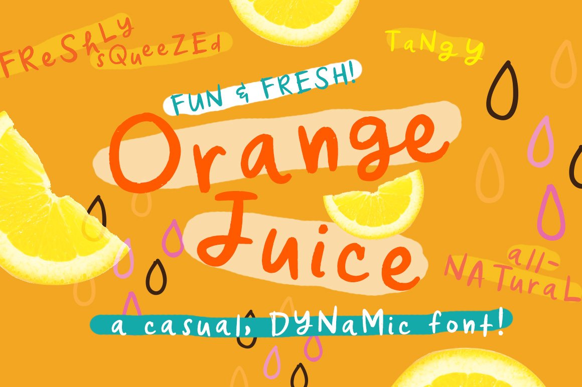 Orange Juice Font cover image.