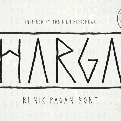 Harga Runic Pagan Font cover image.