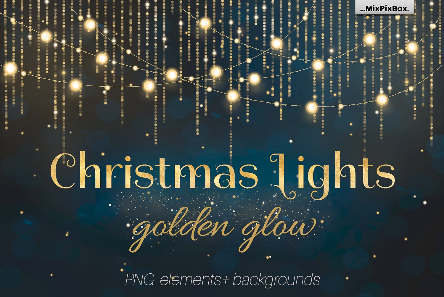Christmas Lights Golden Glowcover image.