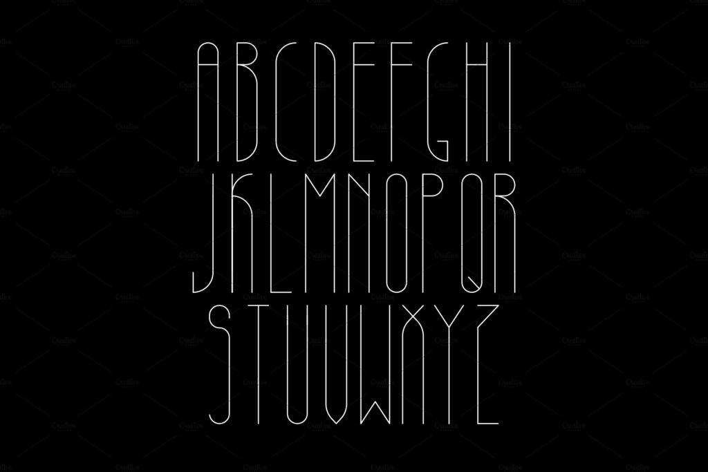 Alphabet letters Step font – MasterBundles