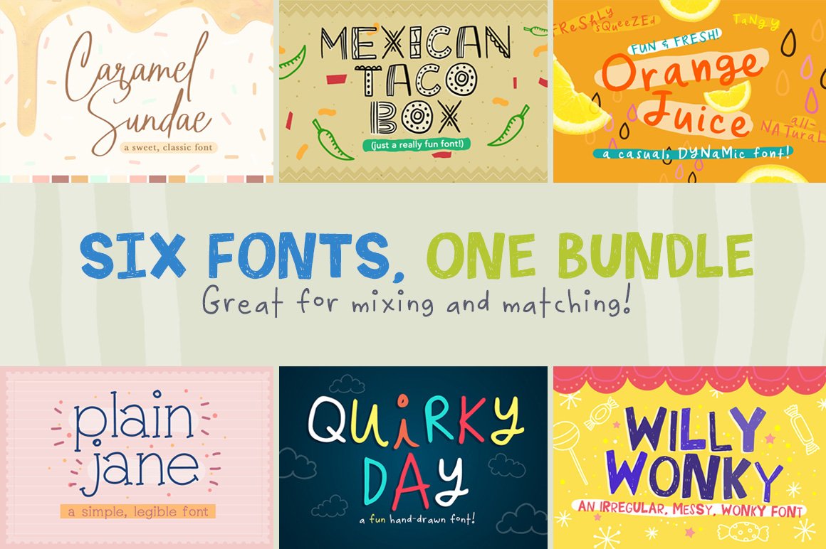 Font Box Bundle Volume 1 preview image.