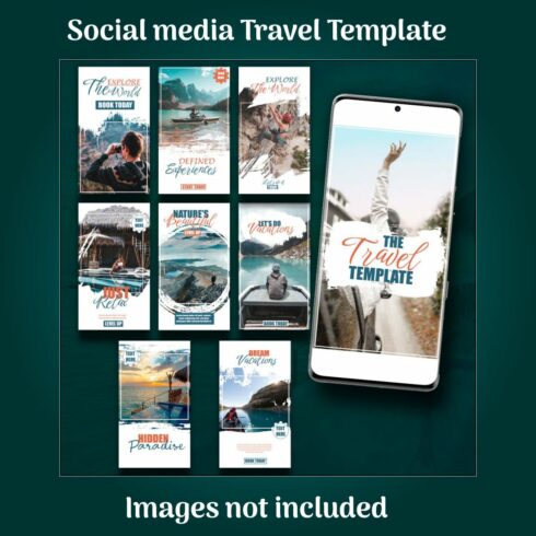 Social Media Travel Template for all social media stories cover image.