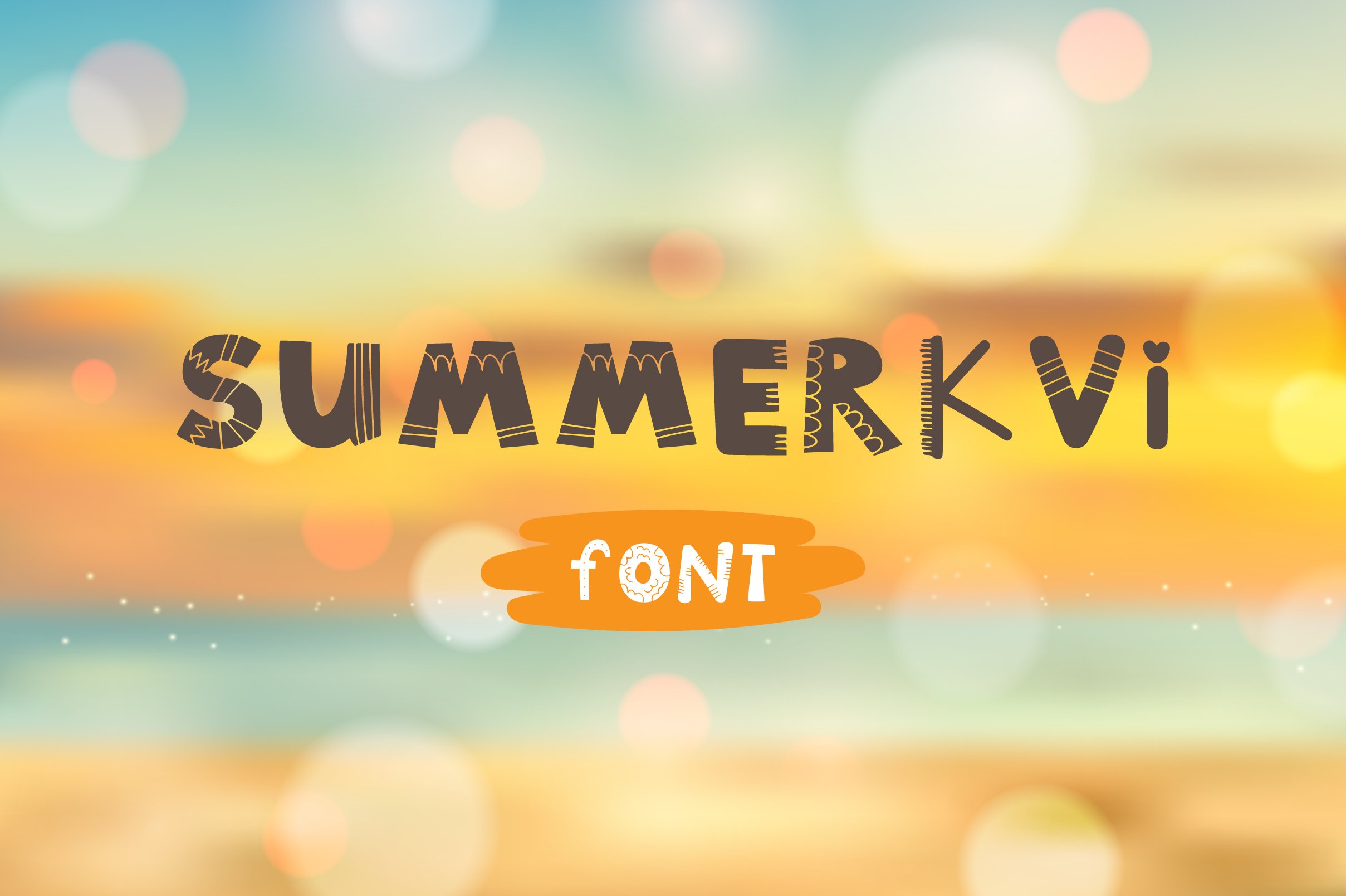 TTF typeface ''Summerkvi'' cover image.